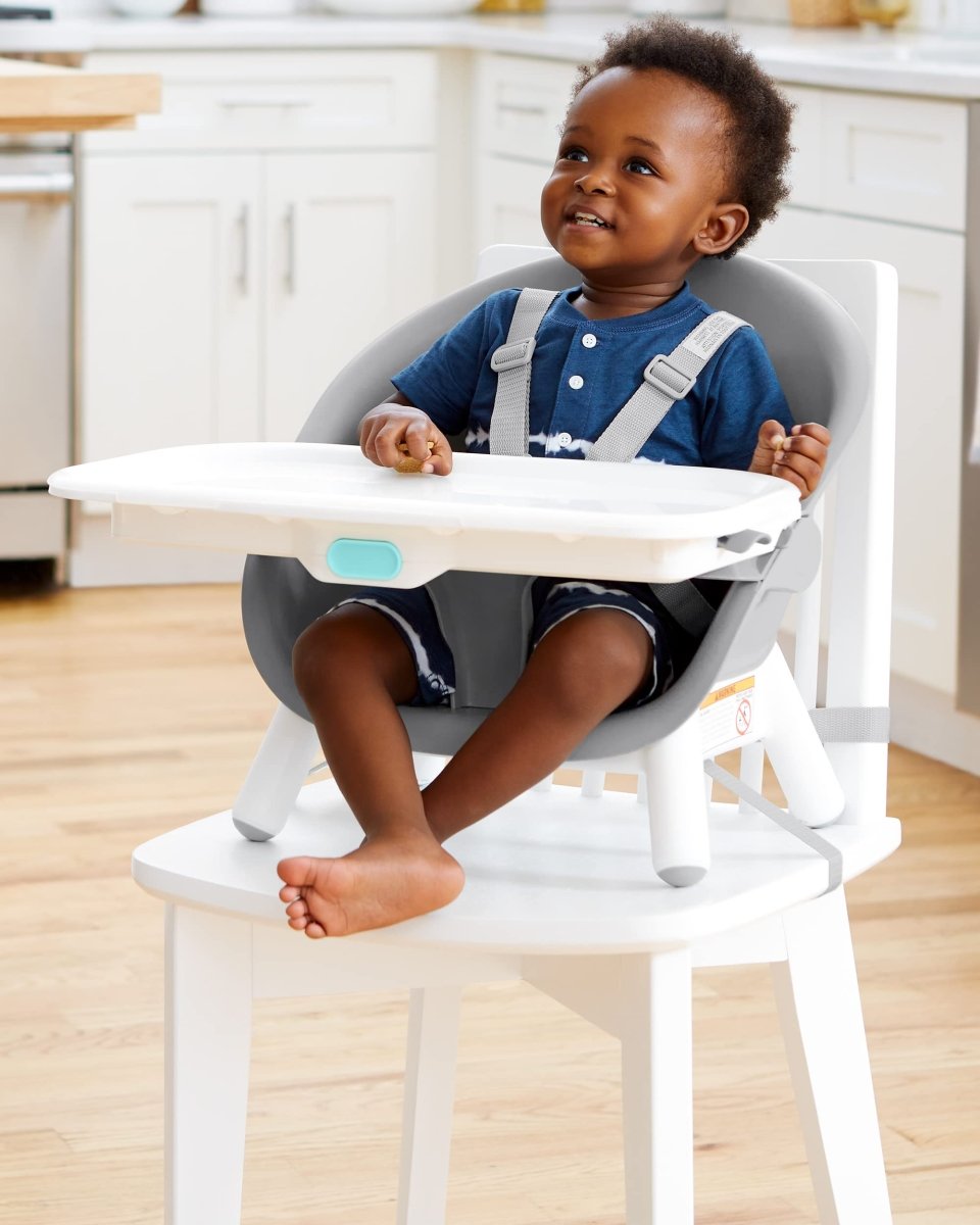 Skip Hop Baby High Chair 4 - in - 1 Convertible High Chair, EON, Oat - LittleTreasures