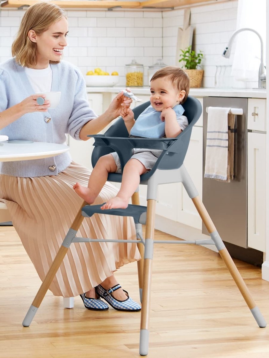 Skip Hop Baby High Chair 4 - in - 1 Convertible High Chair, EON, Oat - LittleTreasures