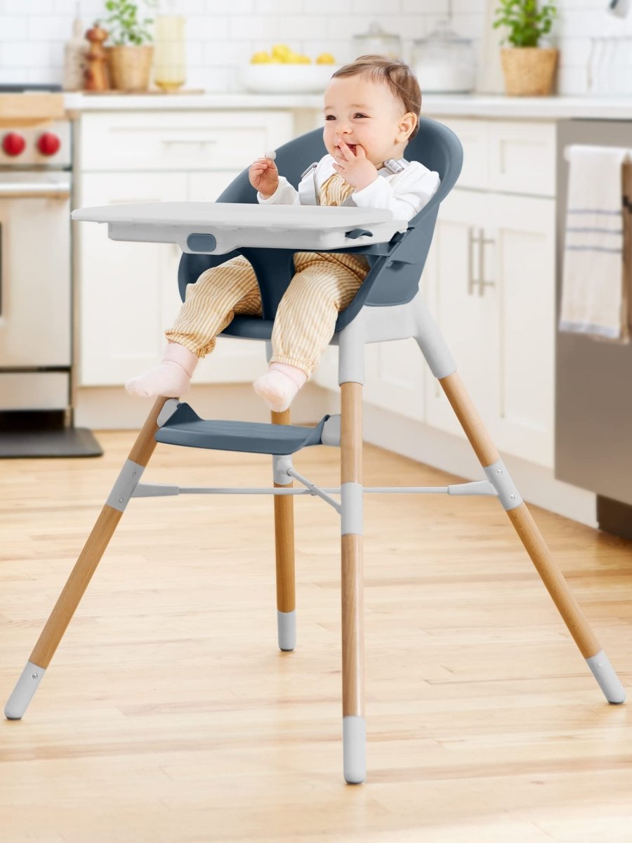 Skip Hop Baby High Chair 4 - in - 1 Convertible High Chair, EON, Oat - LittleTreasures