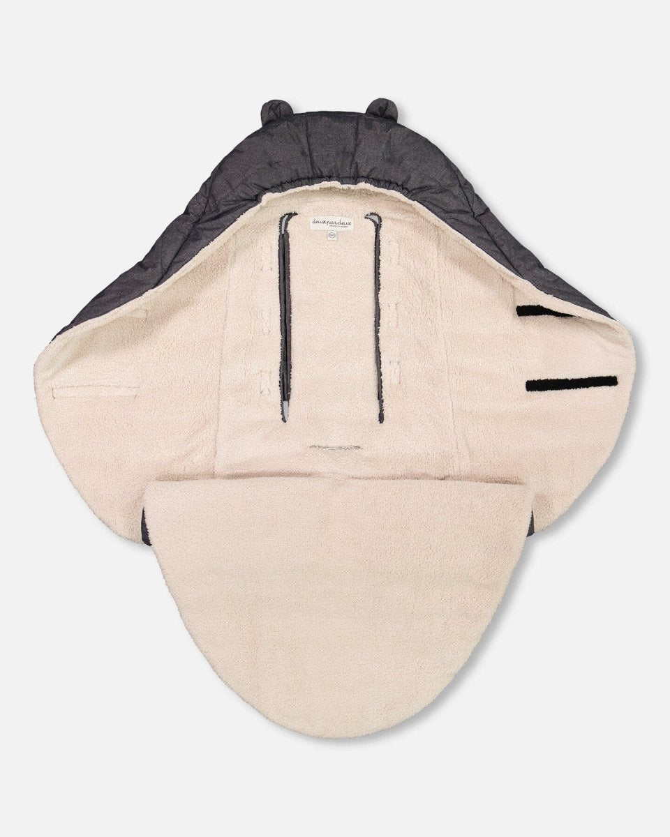 Snuggly Wrap Textured Gray For Car Seat And Stroller - LittleTreasures