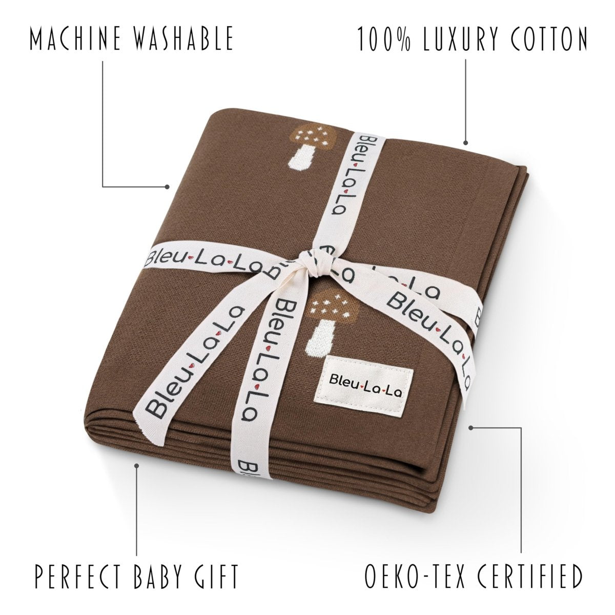 Soft Baby Swaddle Receiving Blanket - 100% Cotton Knit Soft Cozy Receiving Swaddling Crib Stroller Quilt Blanket for Shower Gift Registry for Newborns, Infants, Toddlers (Deer - Sage) - LittleTreasures