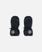 Solid Mittens Black - LittleTreasures
