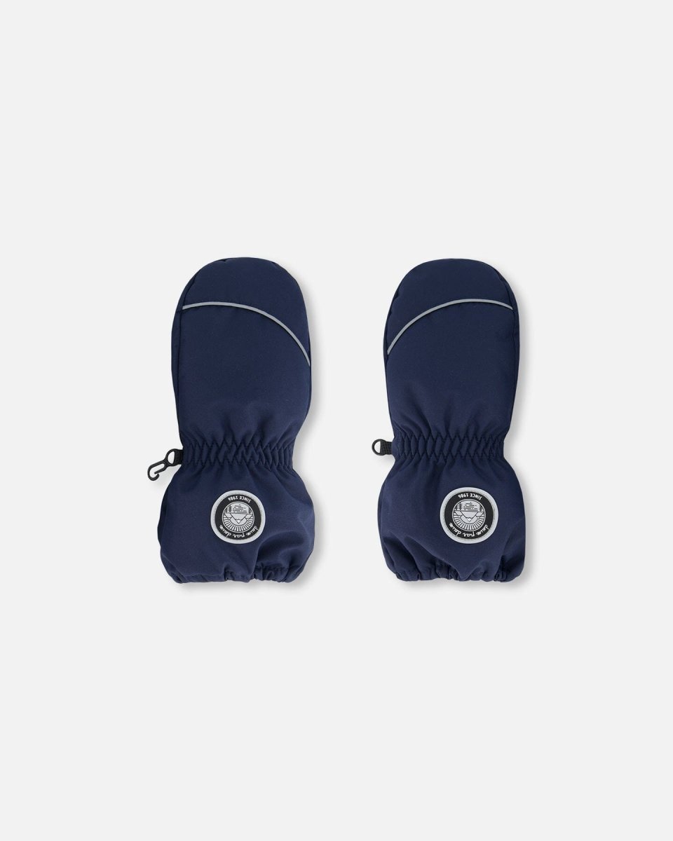 Solid Mittens Navy - LittleTreasures
