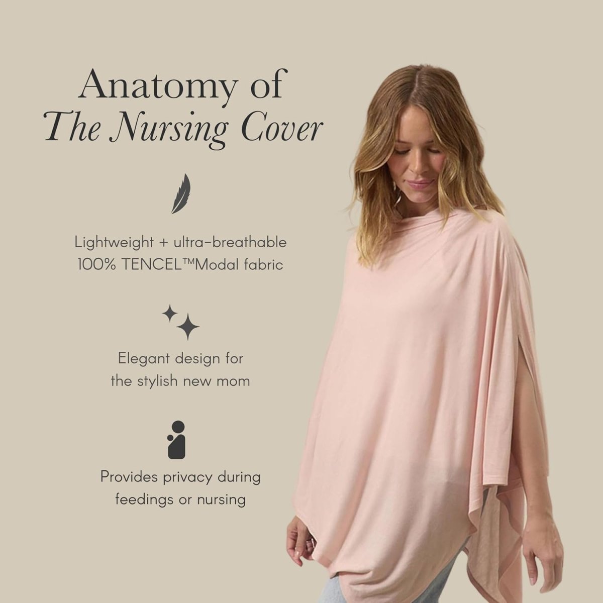 Solly Baby TENCEL Modal Nursing Cover - Soft, Versatile & Stylish - LittleTreasures