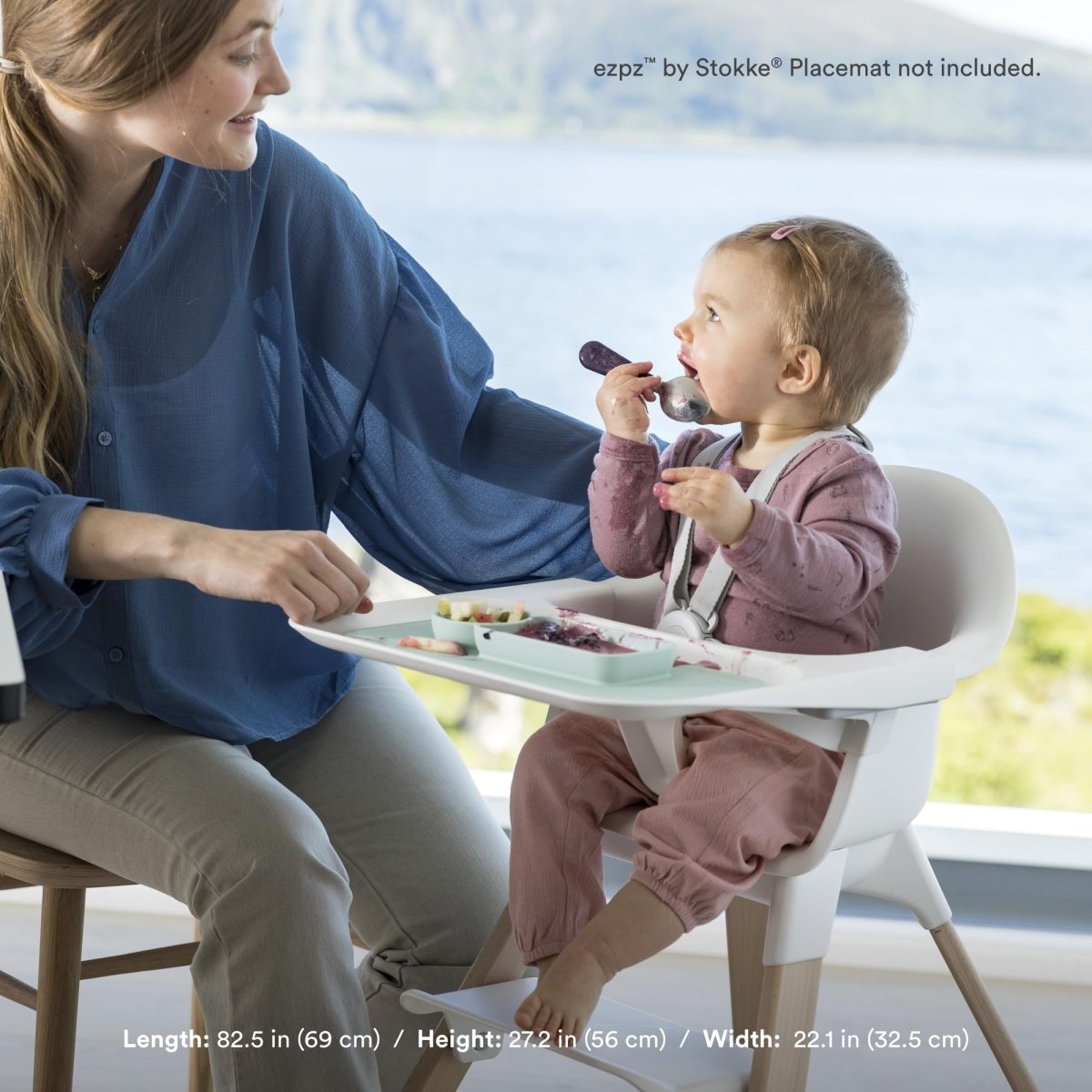 Stokke Clikk High Chair Set: Easy Clean, Portable, Ergonomic - LittleTreasures