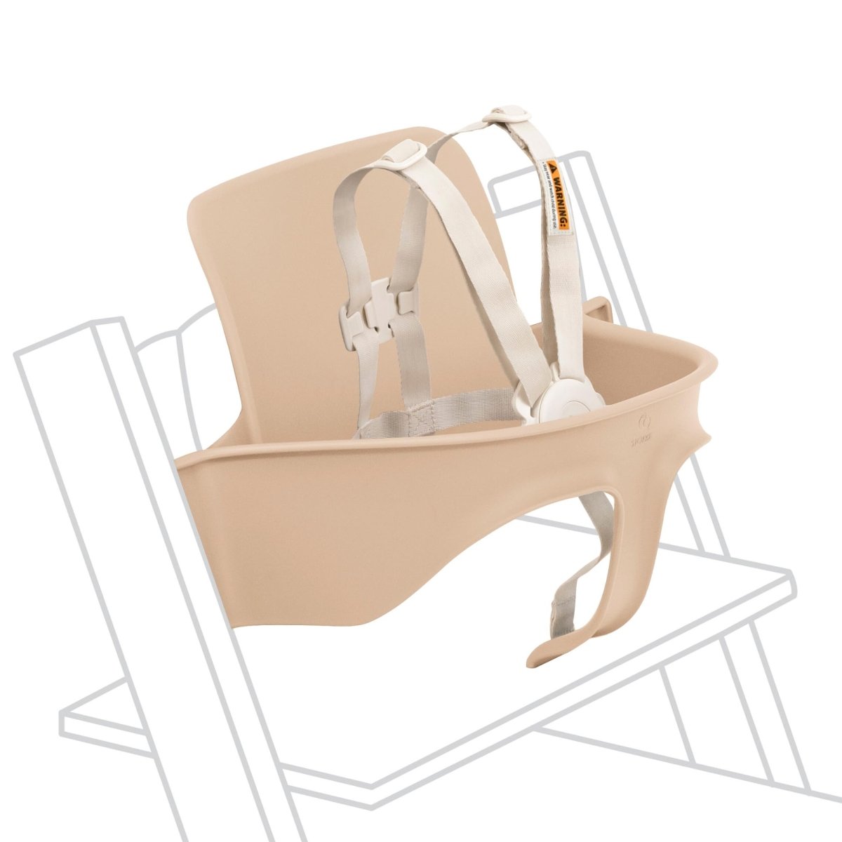 Stokke Tripp Trapp Baby Set 2, Glacier Green - Ages 6 - 36 Months - Convert the Tripp Trapp Chair into a Comfortable High Chair - Includes Stokke Harness 2 - LittleTreasures