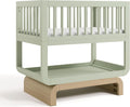 Storkcraft Santorini 3 - in - 1 Convertible Bassinet: Sage Driftwood - LittleTreasures