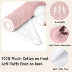 Susurration Muslin Baby Drool Bibs 6Pack Soft Triangular Adjustable Baby Bandana Bibs for Unisex Girls & Boys - LittleTreasures