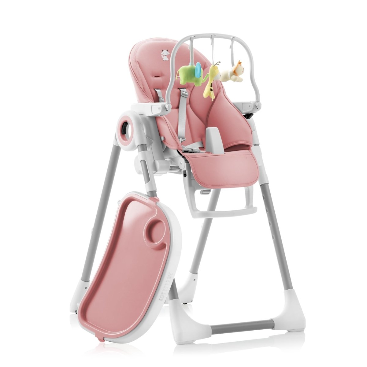Sweety Fox Baby High Chair Adjustable to 7 Different Heights - Pink Baby Chair - Foldable High Chairs for Babies and Toddlers - LittleTreasures