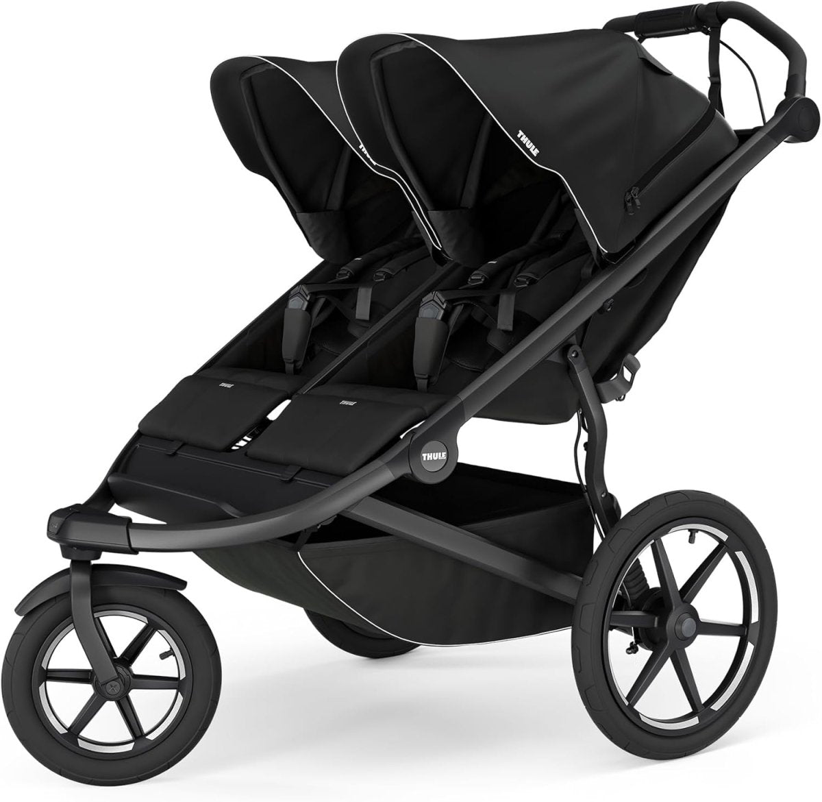 Thule Urban Glide 3 Double Child All - Terrain Stroller, Lightweight, Air - Filled Tires & Suspension, Integrated Hand Brake - LittleTreasures
