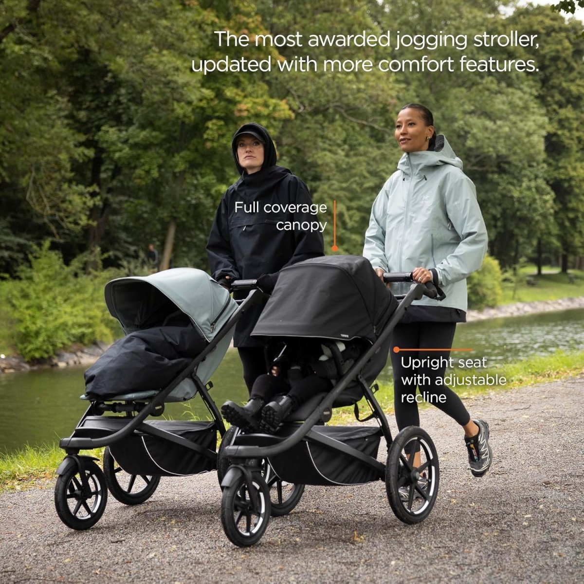 Thule Urban Glide 3 Single Child All - Terrain Stroller, Lightweight, Air - Filled Tires & Suspension, Integrated Hand Brake - LittleTreasures