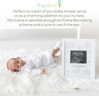 Tiny Ideas Sonogram Signature Frame Guest Book, Perfect for any Baby Registry, Marker Included For Guests to Leave Well - Wishes– Great for Celebrating Baby Showers or Birthdays, White - LittleTreasures
