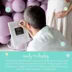 Tiny Ideas Sonogram Signature Frame Guest Book, Perfect for any Baby Registry, Marker Included For Guests to Leave Well - Wishes– Great for Celebrating Baby Showers or Birthdays, White - LittleTreasures