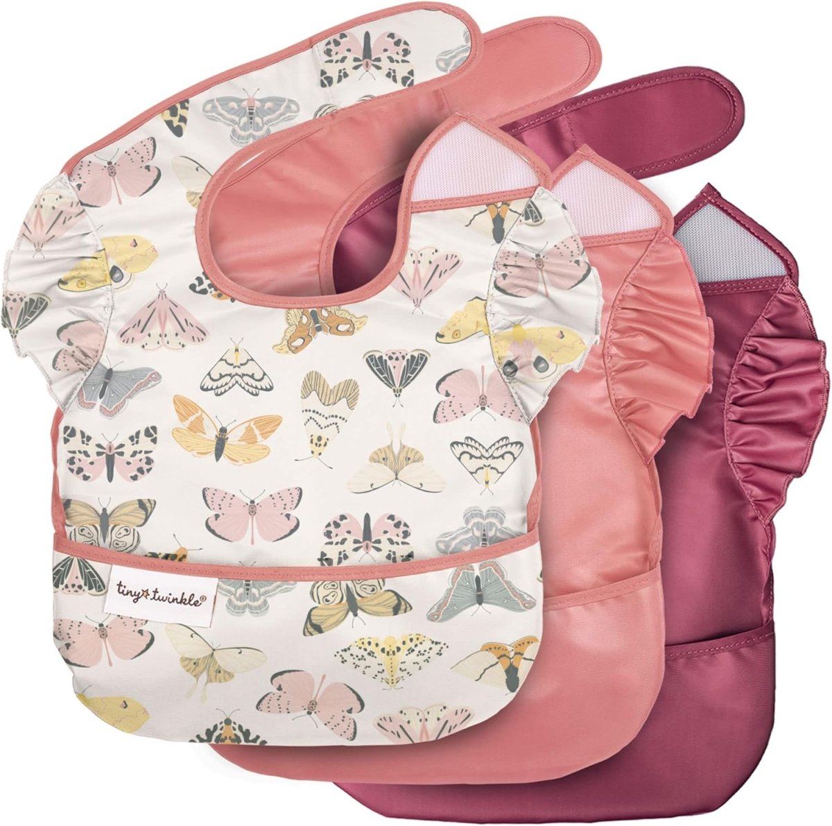 Tiny Twinkle Baby Girls ModernBaby Feeding Bibs - LittleTreasures