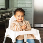 Tiny Twinkle Mess Proof Baby Bib, 2 Pack Long Sleeve Bib Outfit, Waterproof Bibs for Toddlers, Machine Washable, Tug Proof - LittleTreasures