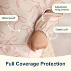 Tiny Twinkle Mess Proof Baby Bib, 2 Pack Long Sleeve Bib Outfit, Waterproof Bibs for Toddlers, Machine Washable, Tug Proof - LittleTreasures