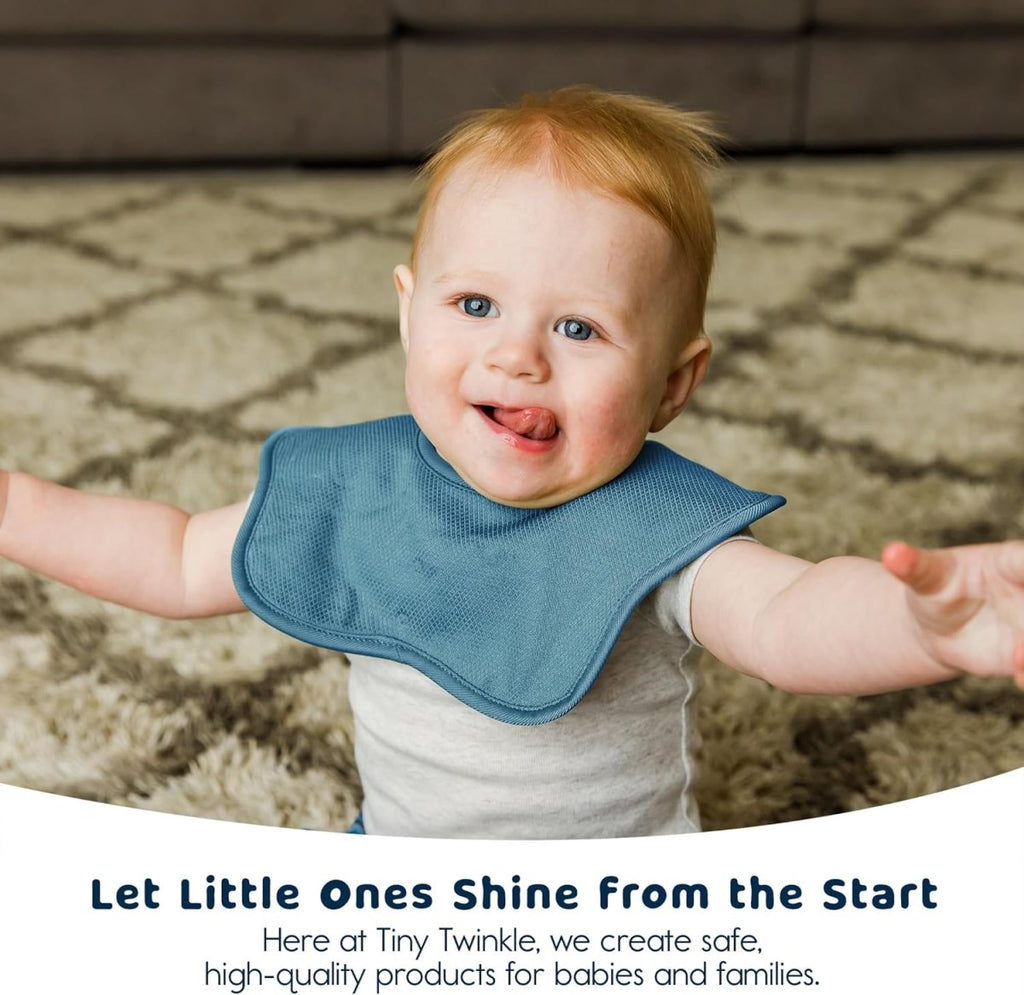 Tiny Twinkle Unisex Baby Kaffle Roundabout BibRoundabout Bib - LittleTreasures