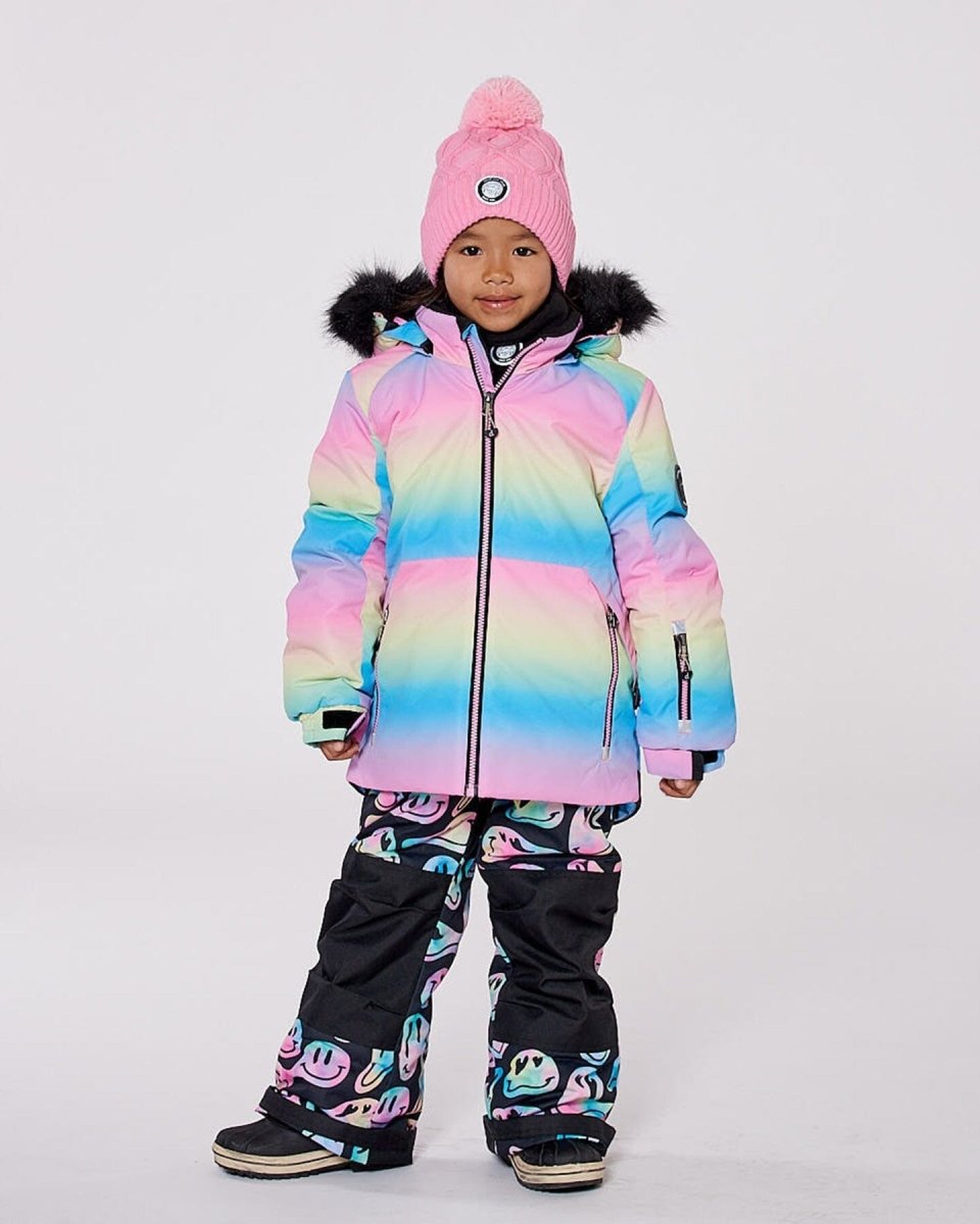 Two - Piece Play Snowsuit Smiley Face Girl - LittleTreasures