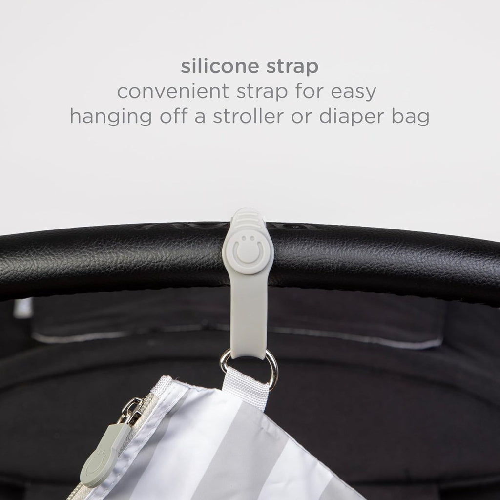 Ubbi Portable Changing Mat with Gray and White Storage Bag, Gray - LittleTreasures