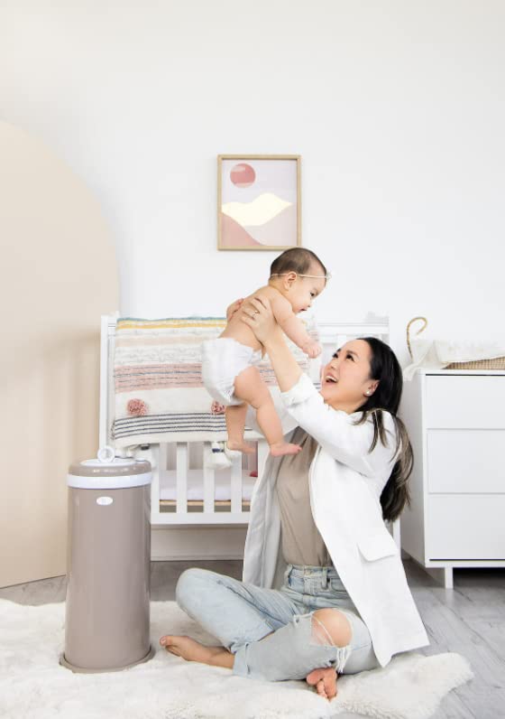 Ubbi Steel Diaper Pail, White, 2.34 ounces - LittleTreasures