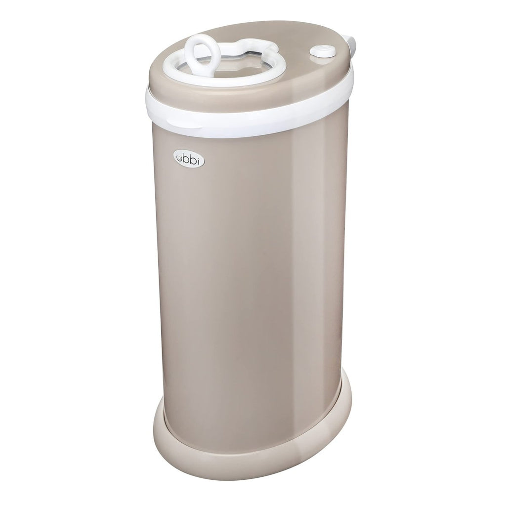 Ubbi Steel Diaper Pail, White, 2.34 ounces - LittleTreasures