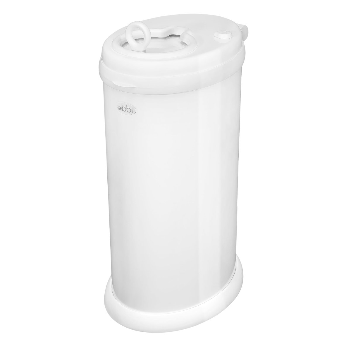 Ubbi Steel Diaper Pail, White, 2.34 ounces - LittleTreasures