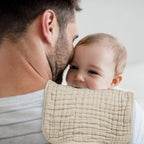 Ultra - Soft Organic Cotton Muslin Baby Burp Cloths - 6 Layer Absorbent - LittleTreasures