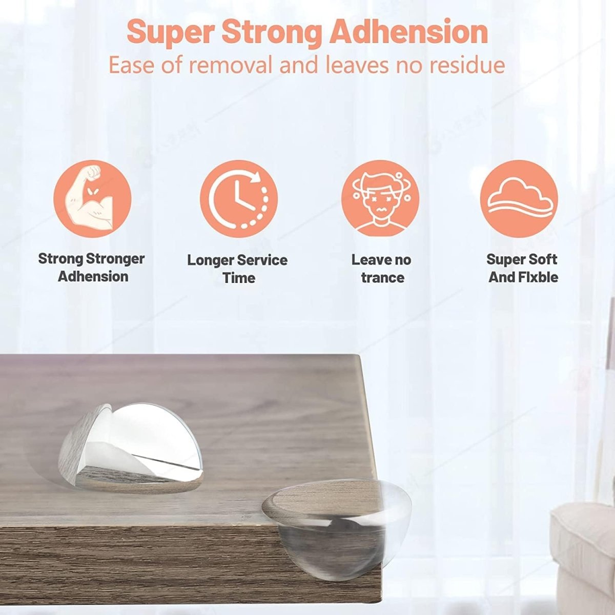 [Upgrade 2.0] 24 Pcs Baby Safety Corner Guard,Premium Clear Furniture Edge Corner Protector with Strong 3M Gel Sticker Adhesive,Baby Safety Desk Table Sharp Corner Cushion Padding,Crystal Technology - LittleTreasures