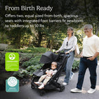 UPPAbaby Minu Duo Compact Twin Toddler Stroller, Greyson - LittleTreasures