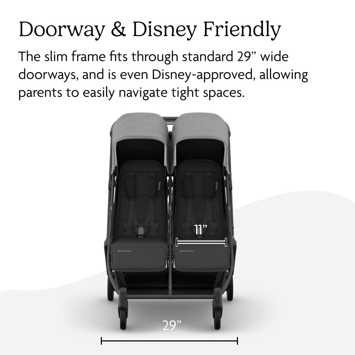 UPPAbaby Minu Duo Compact Twin Toddler Stroller, Greyson - LittleTreasures