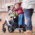 UPPAbaby PiggyBack Ride - Along Board for Vista, Vista V2, and Vista V3 Strollers/Quick Attachment for Children to Stand + Stroll / 55 lbs. Weight Capacity - LittleTreasures