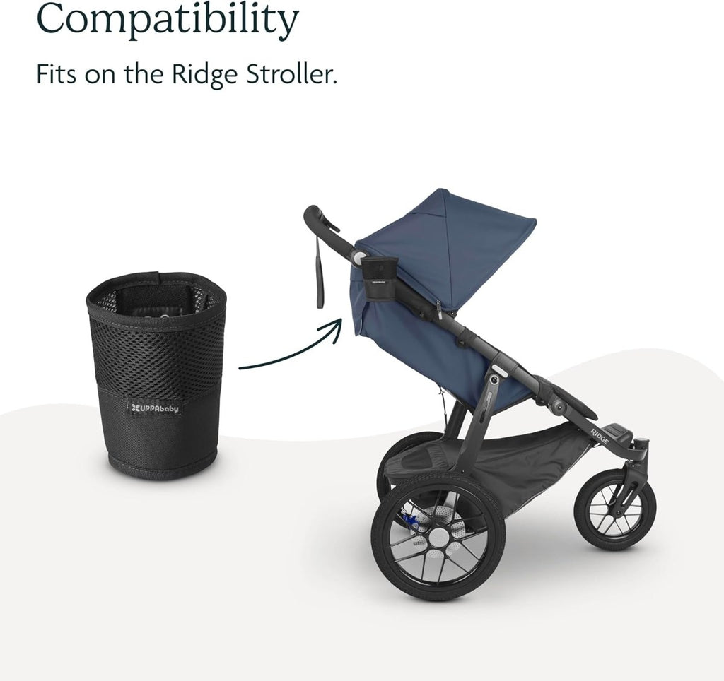 UPPAbaby Ridge Gray Stroller Cup Holder - Easy Attach & Clean - LittleTreasures