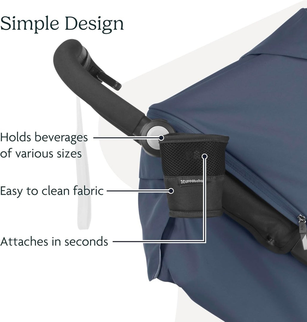 UPPAbaby Ridge Gray Stroller Cup Holder - Easy Attach & Clean - LittleTreasures