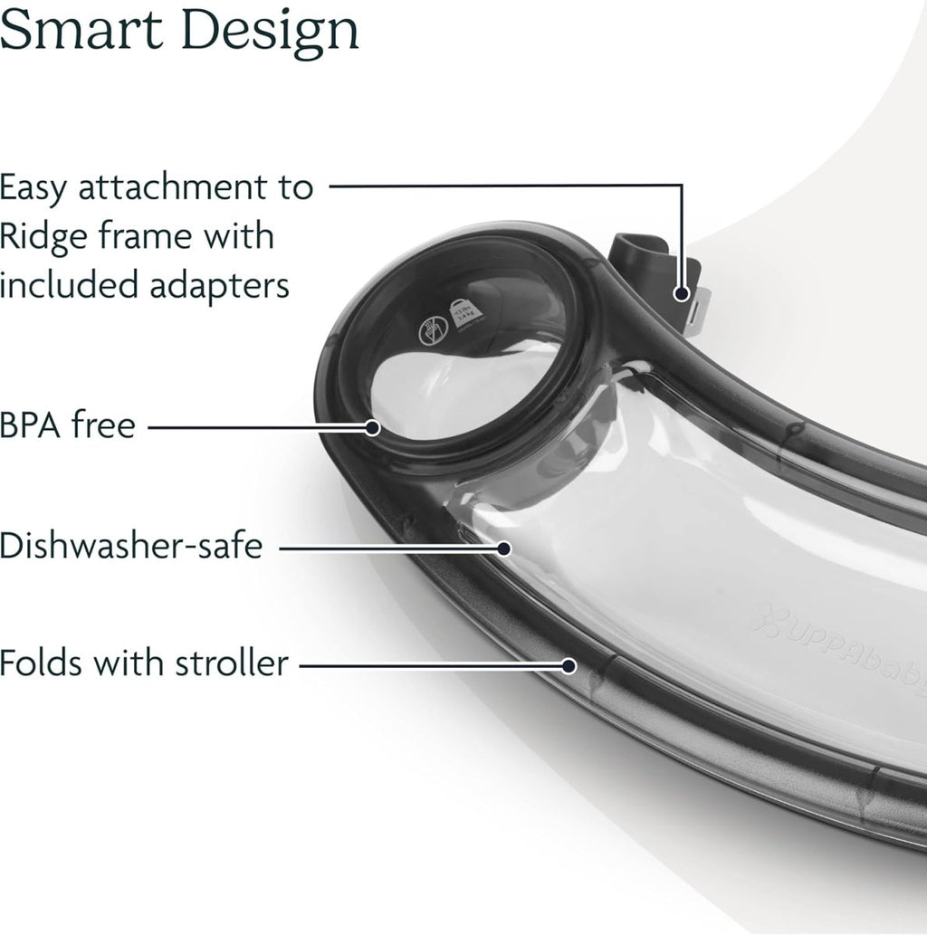 UPPAbaby Ridge Stroller Snack Tray with Cup Holder - Grey - LittleTreasures