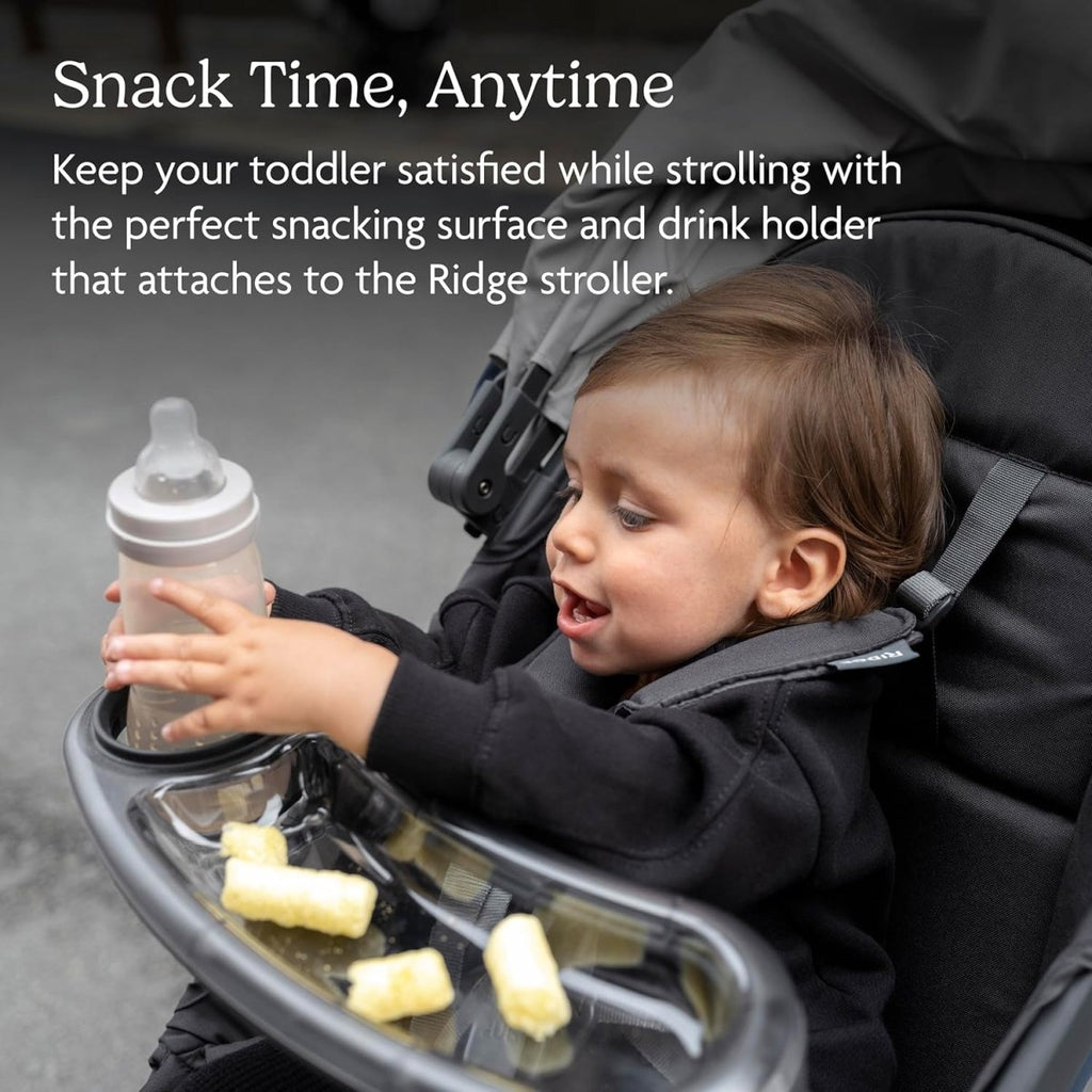 UPPAbaby Ridge Stroller Snack Tray with Cup Holder - Grey - LittleTreasures