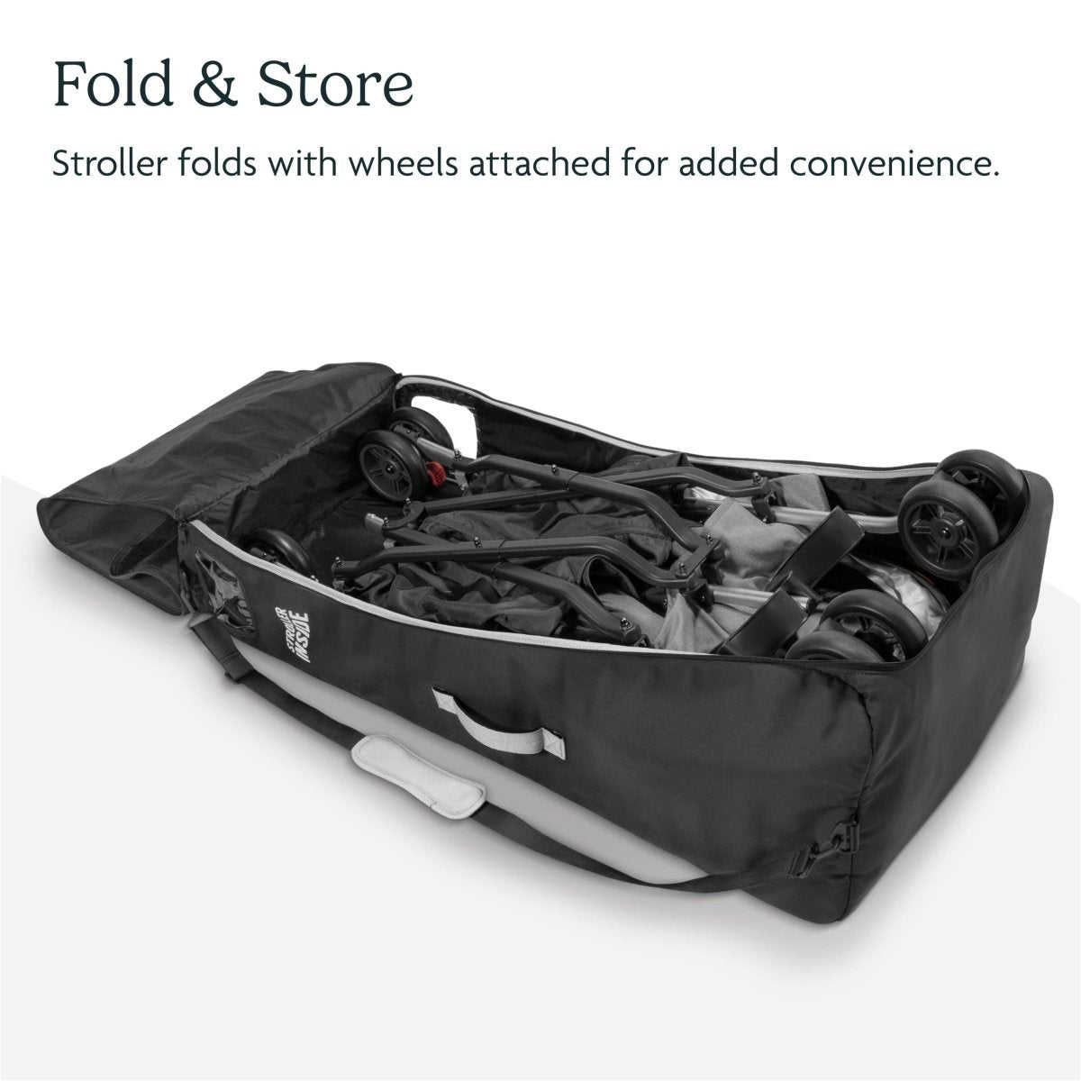 UPPAbaby Travel Bag for G - Link and G - Link V2 Strollers - Easy - Carry Handles, Removeable Shoulder Strap + Durable Design with TravelSafe Protection - LittleTreasures