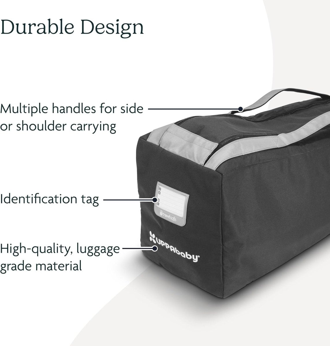 UPPAbaby Travel Bag for G - Luxe and G - Lite Strollers - Easy - Carry Handles + Durable Design with TravelSafe Protection - LittleTreasures