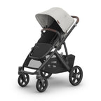 UPPAbaby Vista V3 Stroller - Full - Size Single - to - Double Stroller System - Toddler Seat, Bug Shield, Rain Shield, and Storage Bag Included - Jake (Charcoal/Carbon Frame/Black Leather) - LittleTreasures