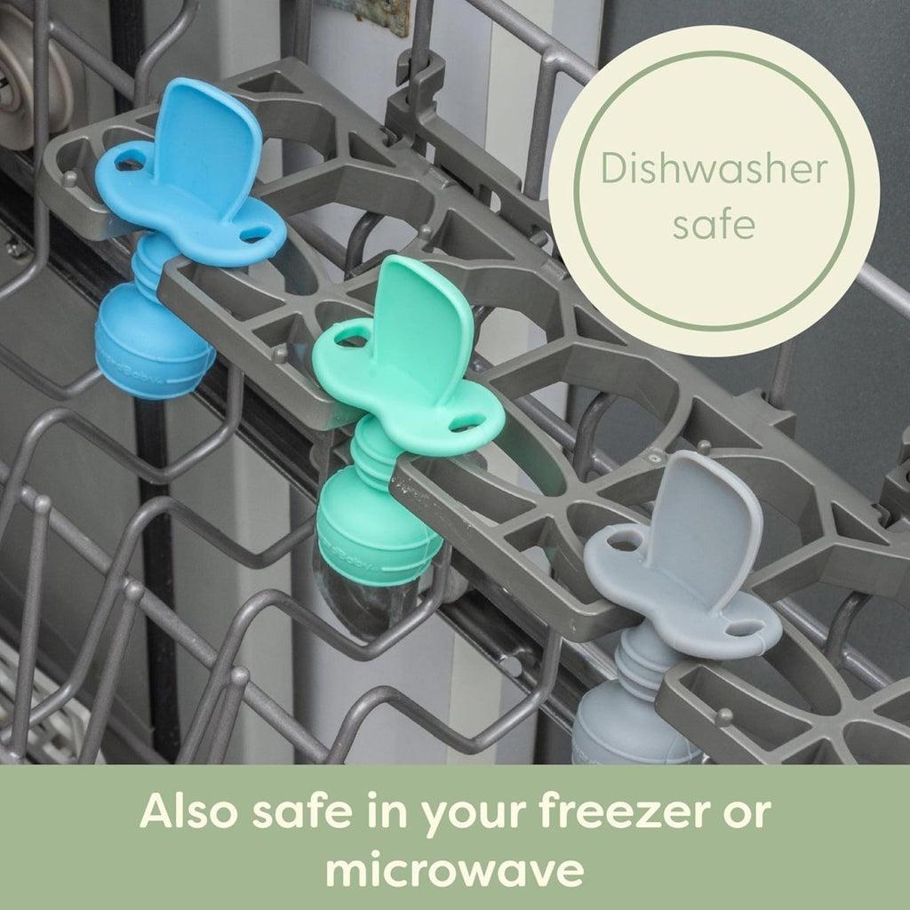 Upward Baby Silicone Self - Feeding Spoons for Toddlers, 3 Pack - LittleTreasures