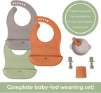 UpwardBaby Silicone Feeding Set: Suction Bowl & Spill - Proof Cup - LittleTreasures