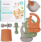 UpwardBaby Silicone Feeding Set: Suction Bowl & Spill - Proof Cup - LittleTreasures