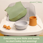 UpwardBaby Silicone Feeding Set: Suction Bowl & Spill - Proof Cup - LittleTreasures