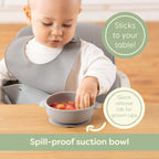 UpwardBaby Silicone Feeding Set: Suction Bowl & Spill - Proof Cup - LittleTreasures