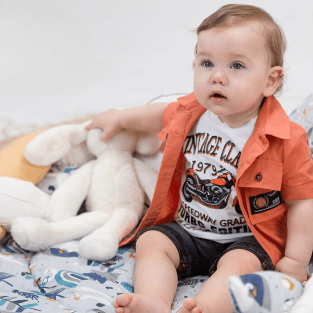 Vintage Bike Boys Casual Set - LittleTreasures