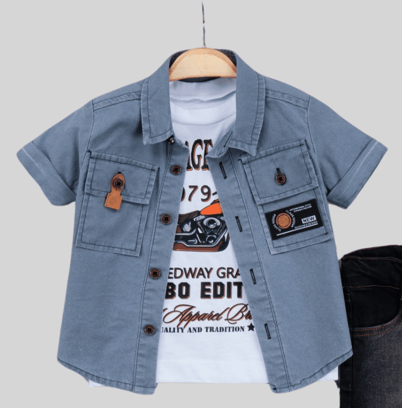 Vintage Bike Boys Casual Set - LittleTreasures