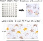 Viviland 100% Cotton Baby Muslin Burp Cloths - Soft & Absorbent - LittleTreasures