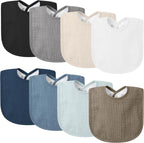 VOMARHUG Ultra - Soft Muslin Baby Bandana Bibs, 8 - Pack - LittleTreasures