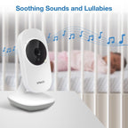 VTech VM819 Baby Monitor, 2.8” Screen, Night Vision, 2 - Way Audio, Temperature Sensor and Lullabies, Secure Transmission No WiFi - LittleTreasures