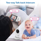 VTech VM819 Baby Monitor, 2.8” Screen, Night Vision, 2 - Way Audio, Temperature Sensor and Lullabies, Secure Transmission No WiFi - LittleTreasures