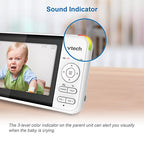 VTech VM924 Pan & Tilt Video Baby Monitor, 5" LCD Screen, Up to 17 Hrs Video Battery Life, Plug & Play, 1.33x Zoom, Night Vision, Up to 1000ft Range, Soothing Sounds, 2 - Way Talk, Secured Transmission - LittleTreasures